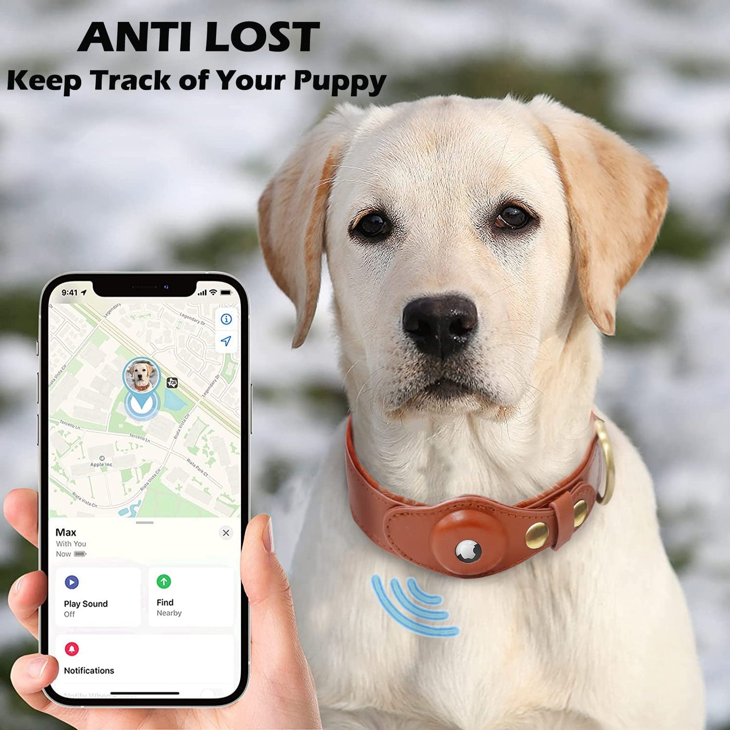 Leather AirTag Locator Poach